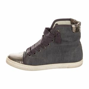 Lanvin Denim High Top Sneakers